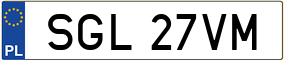 Trailer License Plate